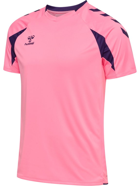 hummel Sport-Shirt hmlCORE 2.0 (rec. Polyester, optimale Bewegungsfreiheit) kurzarm pink/violett Herren