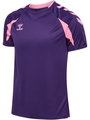 hummel Sport-Shirt hmlCORE 2.0 (rec. Polyester, optimale Bewegungsfreiheit) kurzarm violett/pink Herren