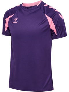 hummel Sport-Shirt hmlCORE 2.0 (rec. Polyester, optimale Bewegungsfreiheit) kurzarm violett/pink Herren