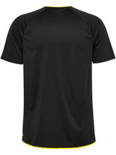 hummel Sport Shirt hmlCORE 2.0 (recycled polyester, optimal freedom of movement) short-sleeved black/yellow men's