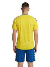 Hummel Sport Shirt hmlCORE 2.0 (recycled polyester, optimal freedom of movement) short-sleeved yellow/blue men's