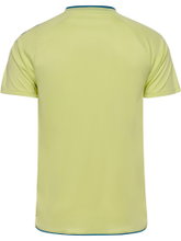 hummel Sport Shirt hmlCORE 2.0 (recycled polyester, optimal freedom of movement) short-sleeved lime green/blue men's