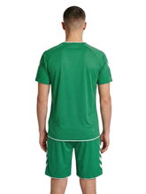 hummel Sport Shirt hmlCORE 2.0 (recycled polyester, optimal freedom of movement) short sleeve green/white men's