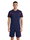 hummel Sport-Shirt hmlCORE 2.0 (rec. Polyester, optimale Bewegungsfreiheit) kurzarm marineblau/rot Herren
