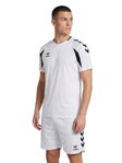 hummel Sport-Shirt hmlCORE 2.0 (rec. Polyester, optimale Bewegungsfreiheit) kurzarm weiss/schwarz Herren