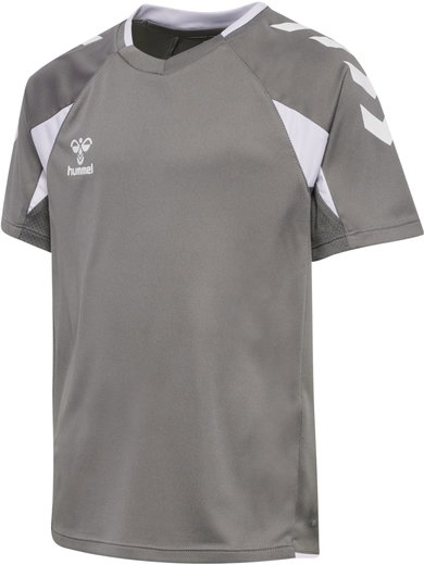 hummel Sport-Shirt hmlCORE 2.0 (rec. Polyester, optimale Bewegungsfreiheit) kurzarm grau/weiss Jungen