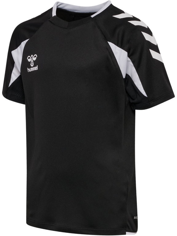 hummel Sport-Shirt hmlCORE 2.0 (rec. Polyester, optimale Bewegungsfreiheit) kurzarm schwarz/weiss Jungen