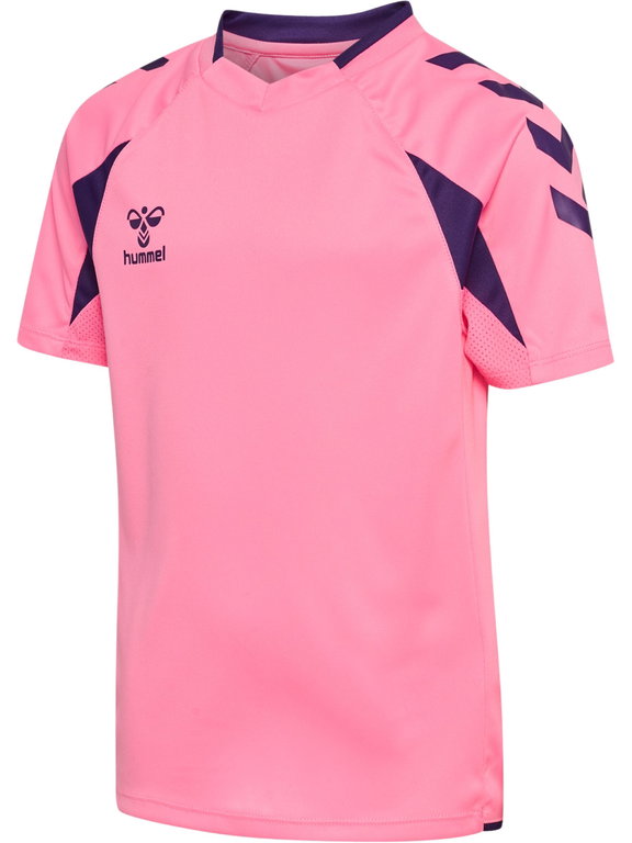 hummel Sport-Shirt hmlCORE 2.0 (rec. Polyester, optimale Bewegungsfreiheit) kurzarm pink/violett Jungen