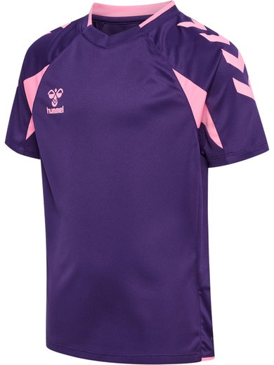 hummel Sport-Shirt hmlCORE 2.0 (rec. Polyester, optimale Bewegungsfreiheit) kurzarm violett/pink Jungen