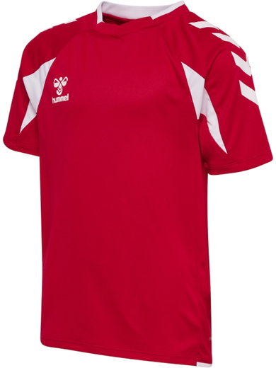 hummel Sport-Shirt hmlCORE 2.0 (rec. Polyester, optimale Bewegungsfreiheit) kurzarm rot/weiss Jungen