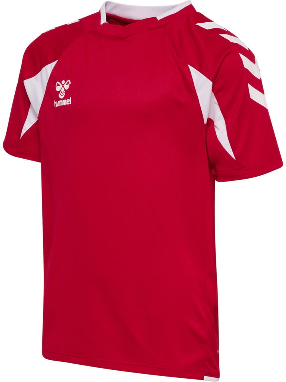 hummel Sport-Shirt hmlCORE 2.0 (rec. Polyester, optimale Bewegungsfreiheit) kurzarm rot/weiss Jungen