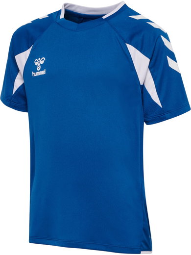 hummel Sport-Shirt hmlCORE 2.0 (rec. Polyester, optimale Bewegungsfreiheit) kurzarm blau/weiss Jungen
