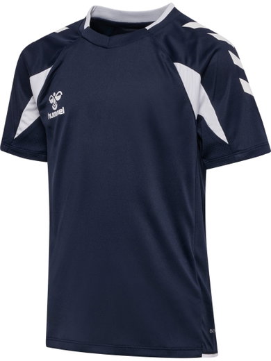 hummel Sport-Shirt hmlCORE 2.0 (rec. Polyester, optimale Bewegungsfreiheit) kurzarm marineblau/weiss Jungen