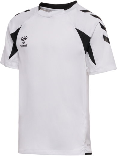 hummel Sport-Shirt hmlCORE 2.0 (rec. Polyester, optimale Bewegungsfreiheit) kurzarm weiss/schwarz Jungen