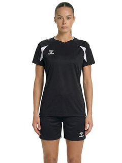 hummel Sport-Shirt hmlCORE 2.0 (rec. Polyester, optimale Bewegungsfreiheit) schwarz/weiss Damen