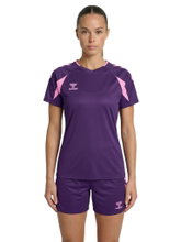 hummel Sport-Shirt hmlCORE 2.0 (rec. Polyester, optimale Bewegungsfreiheit) violet/pink Damen
