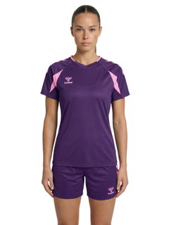 hummel Sport-Shirt hmlCORE 2.0 (rec. Polyester, optimale Bewegungsfreiheit) violet/pink Damen