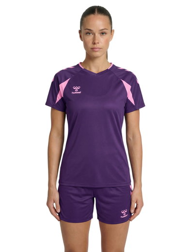 hummel Sport-Shirt hmlCORE 2.0 (rec. Polyester, optimale Bewegungsfreiheit) violet/pink Damen