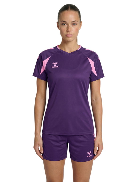 hummel Sport-Shirt hmlCORE 2.0 (rec. Polyester, optimale Bewegungsfreiheit) violet/pink Damen