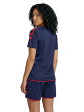 hummel Sport Shirt hmlCORE 2.0 (recycled polyester, optimal freedom of movement) short-sleeved navy/red ladies