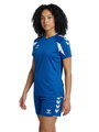 hummel Sport-Shirt hmlCORE 2.0 (rec. Polyester, optimale Bewegungsfreiheit) kurzarm blau/weiss Damen