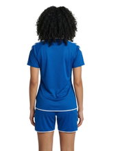 hummel Sport Shirt hmlCORE 2.0 (recycled polyester, optimal freedom of movement) short-sleeved blue/white ladies