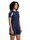hummel Sport-Shirt hmlCORE 2.0 (rec. Polyester, optimale Bewegungsfreiheit) kurzarm marineblau/weiss Damen