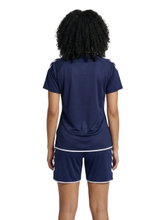hummel Sport Shirt hmlCORE 2.0 (recycled polyester, optimal freedom of movement) short sleeve navy blue/white ladies
