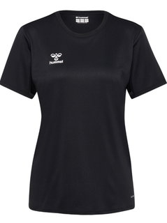 hummel Sports Shirt hmlESSENTIAL (100% recycled Polyester) Short Sleeve Black Ladies