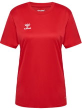 hummel Sports Shirt hmlESSENTIAL (100% recycled Polyester) Short Sleeve Red Ladies