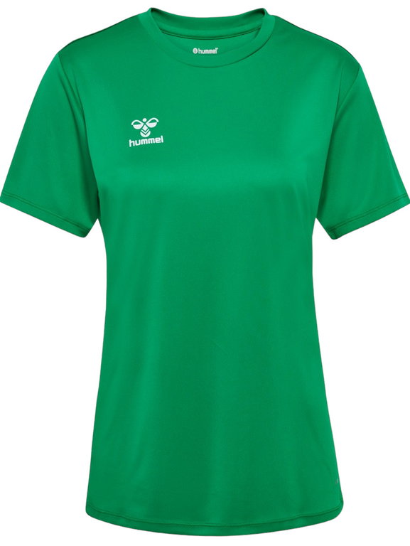 hummel Sport-Shirt hmlESSENTIAL (100% rec. Polyester) Kurzarm grün Damen