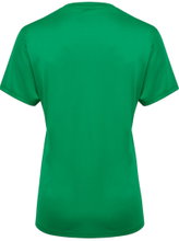 hummel Sports Shirt hmlESSENTIAL (100% recycled Polyester) Short Sleeve Green Ladies