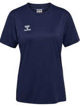 hummel Sports Shirt hmlESSENTIAL (100% recycled Polyester) Short Sleeve Navy Blue Ladies