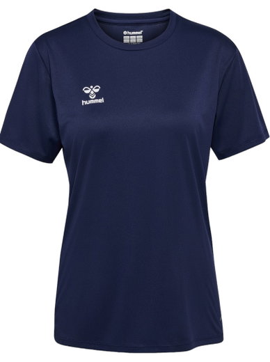 hummel Sport-Shirt hmlESSENTIAL (100% rec. Polyester) Kurzarm marineblau Damen