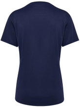 hummel Sports Shirt hmlESSENTIAL (100% recycled Polyester) Short Sleeve Navy Blue Ladies