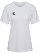 hummel Sports Shirt hmlESSENTIAL (100% recycled Polyester) Short Sleeve White Ladies