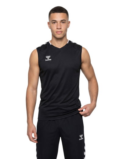 hummel Sport-Tank hmlCORE 2.0 Jersey (100% rec. Polyester) schwarz/weiss Herren