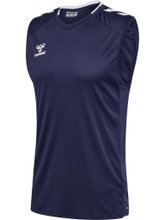 hummel Sport-Tank hmlCORE 2.0 Jersey (100% rec. Polyester) marineblau/weiss Herren