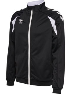 hummel Kurtka treningowa hmlCORE 2.0 Track Zip (100% rec. poliester) czarna/biała męska