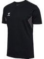 hummel Sport-Tshirt hmlAUTHENTIC CO (100% Baumwolle) Kurzarm schwarz Herren
