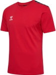hummel Sport-Tshirt hmlAUTHENTIC CO (100% Baumwolle) Kurzarm rot Herren