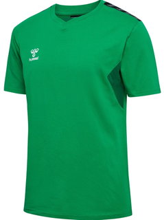 hummel Sport-Tshirt hmlAUTHENTIC CO (100% Baumwolle) Kurzarm grün Herren