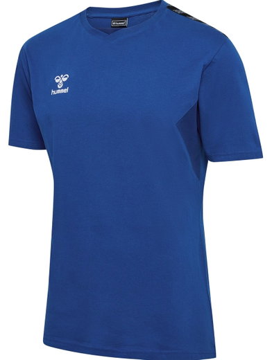 hummel Sport-Tshirt hmlAUTHENTIC CO (100% Baumwolle) Kurzarm dunkelblau Herren
