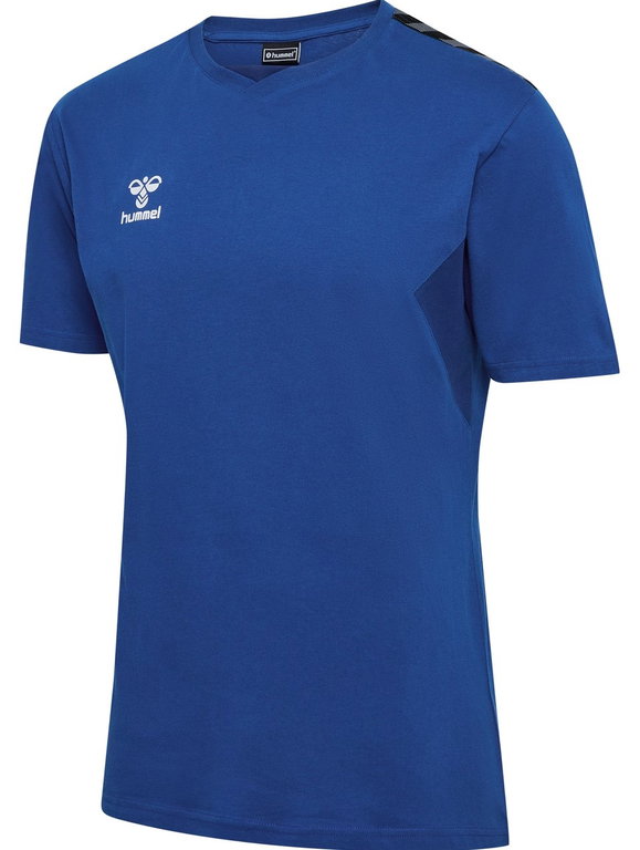 hummel Sport-Tshirt hmlAUTHENTIC CO (100% Baumwolle) Kurzarm dunkelblau Herren