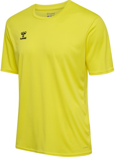 hummel Sport-Tshirt hmlESSENTIAL (100% rec. Polyester) Kurzarm gelb Kinder