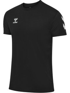 hummel Sport-Tshirt hmlGO 2.0 Chevron (Baumwolle) schwarz Herren