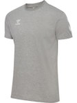 hummel Sport-Tshirt hmlGO 2.0 Chevron (Baumwolle) grau Herren