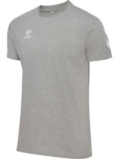 hummel Sport-Tshirt hmlGO 2.0 Chevron (Baumwolle) grau Herren