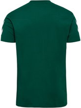 Hummel Sport T-shirt hmlGO 2.0 Chevron (Cotton) dark green Men's