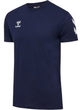 hummel Sport-Tshirt hmlGO 2.0 Chevron (Baumwolle) marineblau Herren
